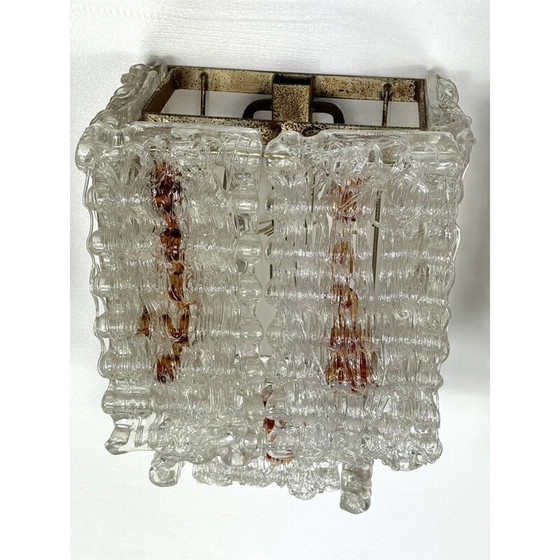Image 1 of Set of 4 vintage Murano glass wall lamp for Poliarte, Italy 1970