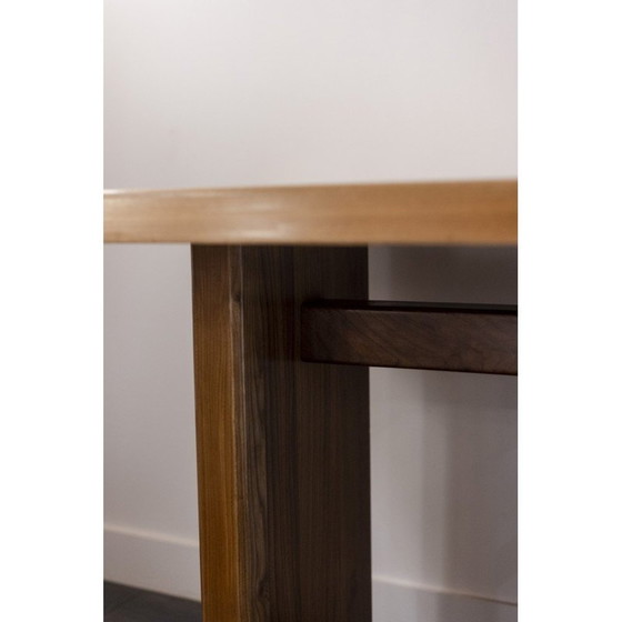 Image 1 of Vintage table in elmwood model T14A by Pierre Chapo, 1960s