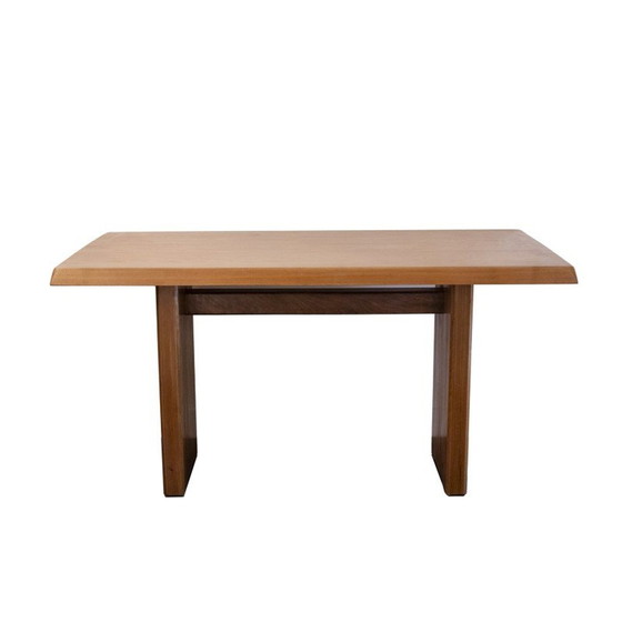 Image 1 of Vintage table in elmwood model T14A by Pierre Chapo, 1960s