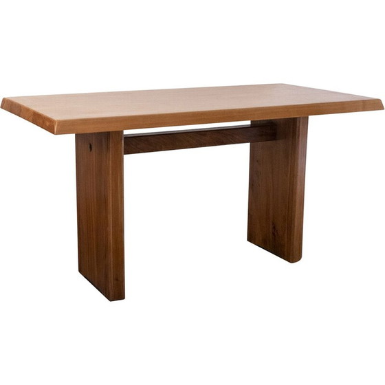 Image 1 of Vintage table in elmwood model T14A by Pierre Chapo, 1960s