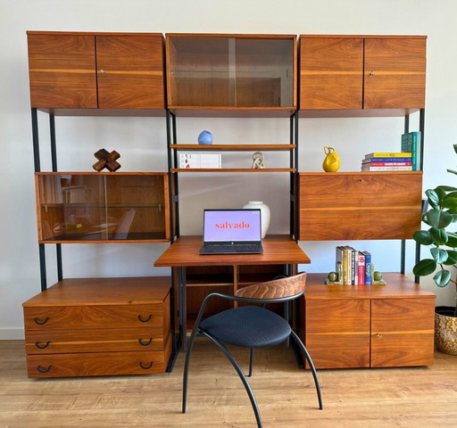 Restored Walnut Modular Wall Unit - 1960s/70s