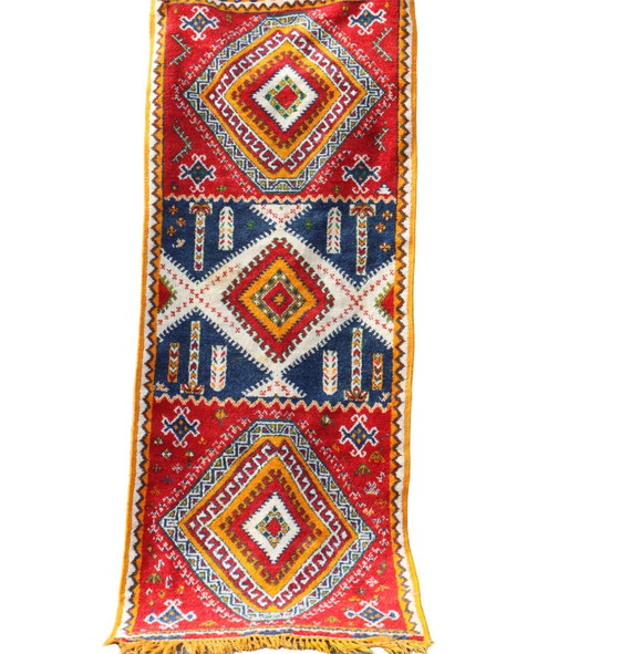 Image 1 of Tappeto Kilim vintage intrecciato a mano - Kilim di lana turca - Passatoia per tappeti - Anni '70
