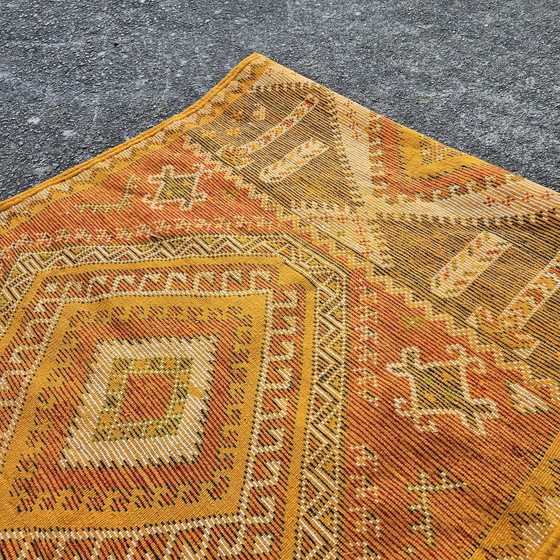 Image 1 of Tappeto Kilim vintage intrecciato a mano - Kilim di lana turca - Passatoia per tappeti - Anni '70