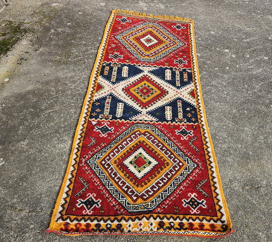Image 1 of Tappeto Kilim vintage intrecciato a mano - Kilim di lana turca - Passatoia per tappeti - Anni '70