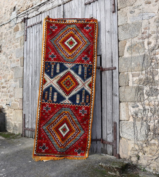 Image 1 of Tappeto Kilim vintage intrecciato a mano - Kilim di lana turca - Passatoia per tappeti - Anni '70