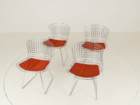 Image 1 of Dining Chairs Model 420C By Harry Bertoia For Knoll, Us, 1960S