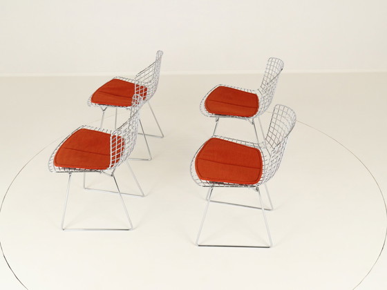 Image 1 of Dining Chairs Model 420C By Harry Bertoia For Knoll, Us, 1960S