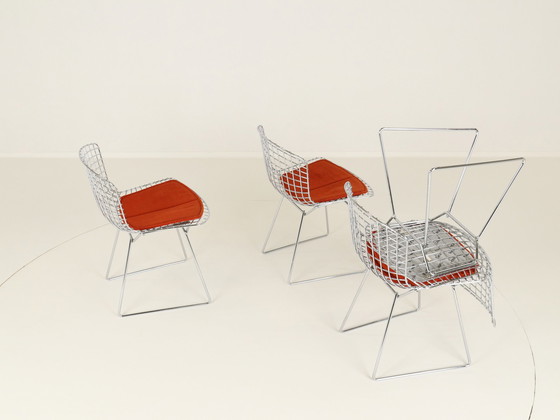 Image 1 of Dining Chairs Model 420C By Harry Bertoia For Knoll, Us, 1960S