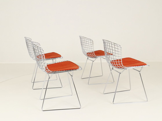 Image 1 of Dining Chairs Model 420C By Harry Bertoia For Knoll, Us, 1960S