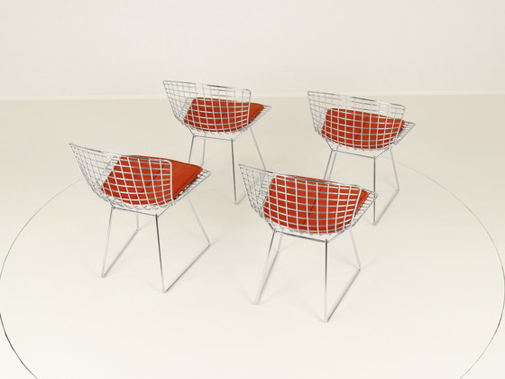 Image 1 of Dining Chairs Model 420C By Harry Bertoia For Knoll, Us, 1960S