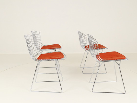 Image 1 of Dining Chairs Model 420C By Harry Bertoia For Knoll, Us, 1960S