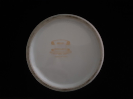 Image 1 of Décor Exclusiv Italian Vase, Kingfisher In Flower Decoration, 20 Cm, Rare White Edition.