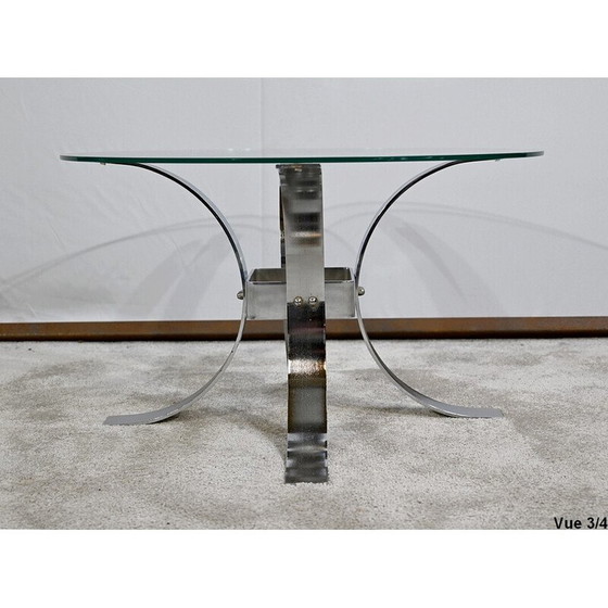 Image 1 of Vintage glass coffee table, 1960