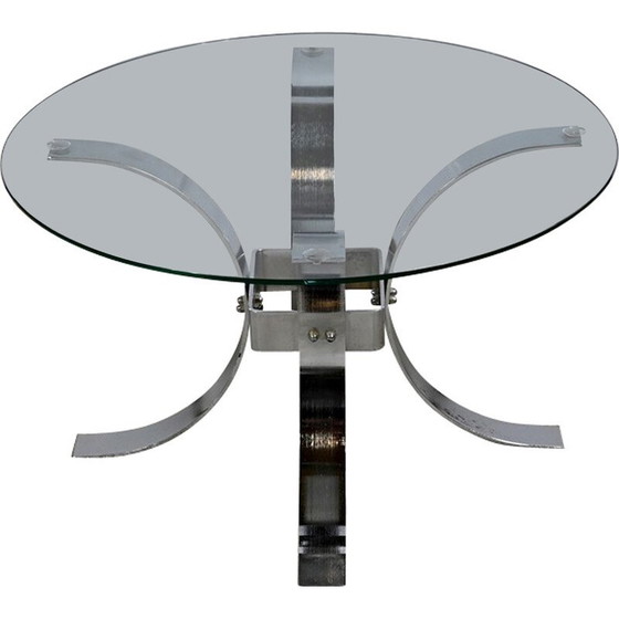 Image 1 of Vintage glass coffee table, 1960