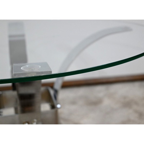 Image 1 of Vintage glass coffee table, 1960