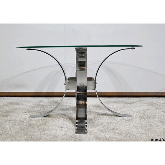 Image 1 of Vintage glass coffee table, 1960