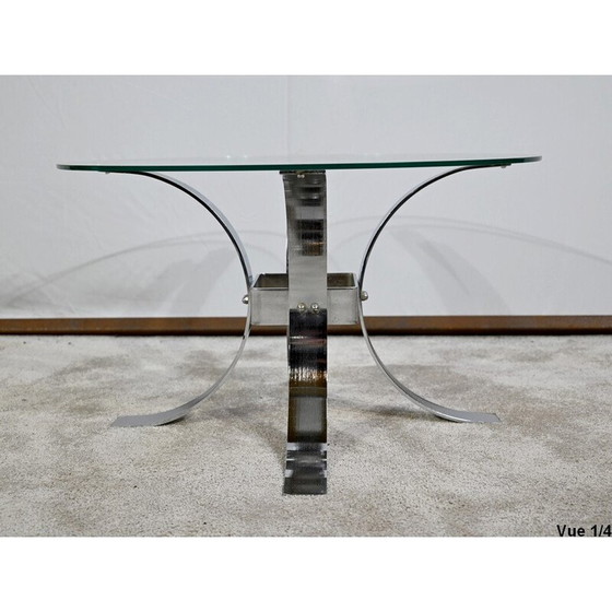 Image 1 of Vintage glass coffee table, 1960