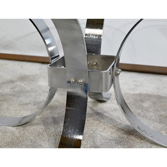 Image 1 of Vintage glass coffee table, 1960
