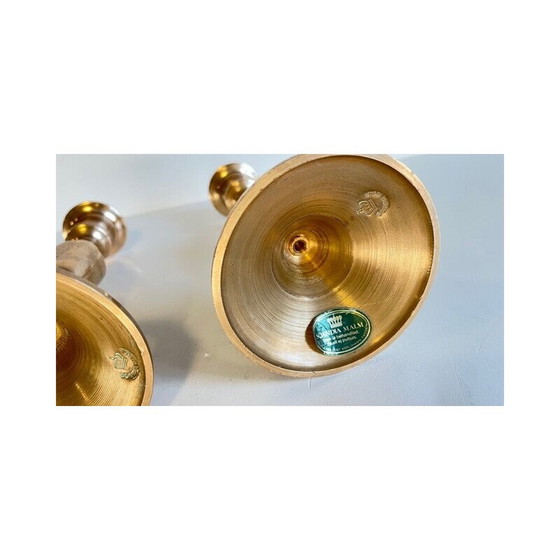 Image 1 of Pair of vintage Scandinavian candleholders by Scandia Malm, Sweden