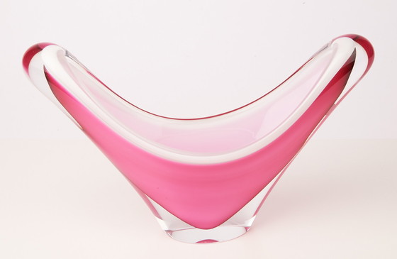 Image 1 of Flygsfors Coquille glass bowl by Paul Kedelv