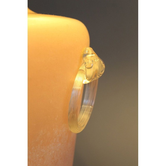 Image 1 of Vintage lamp in murano glass and lacquered metal, Italy 1950