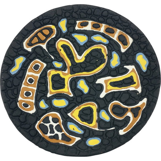 Image 1 of Piatto decorativo vintage in ceramica di Király Károly