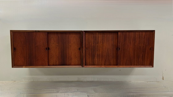 Image 1 of Wall Mounted Sideboards By Poul Cadovius For Cado. 1960S.