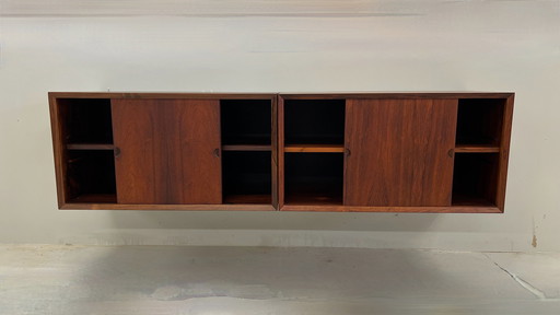 Wall Mounted Sideboards By Poul Cadovius For Cado. 1960S.