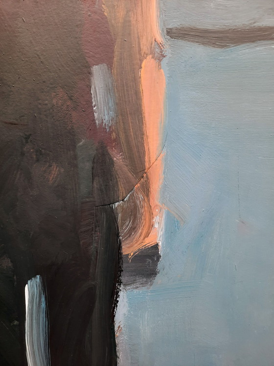 Image 1 of Large Acrylic Painting By Peter Bes