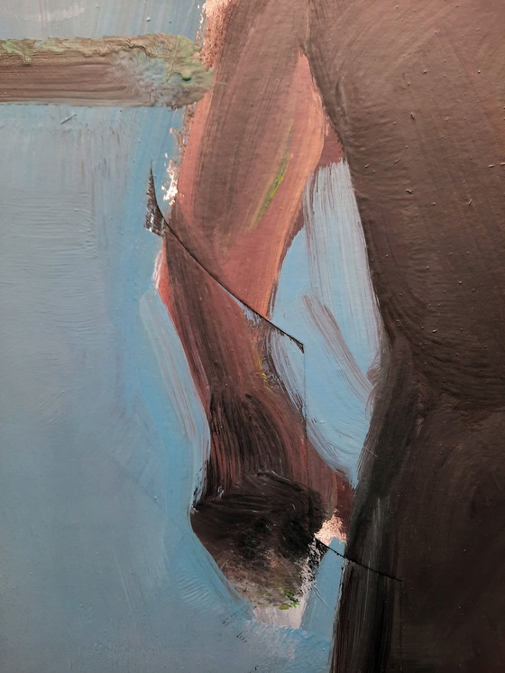 Image 1 of Large Acrylic Painting By Peter Bes