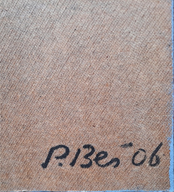 Image 1 of Large Acrylic Painting By Peter Bes