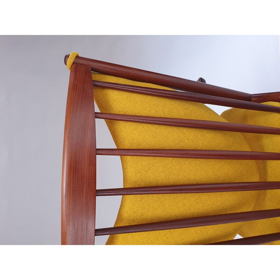 Image 1 of Sedia a dondolo vintage in legno Afrormosia di Frank Reenskaug, 1960