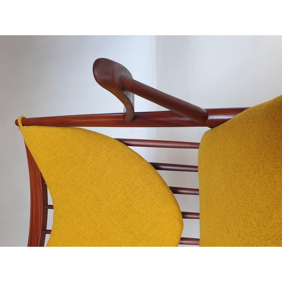 Image 1 of Sedia a dondolo vintage in legno Afrormosia di Frank Reenskaug, 1960