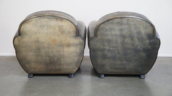 Image 1 of 2 X Sheep Leather Design Armchair By Bart Van Bekhoven