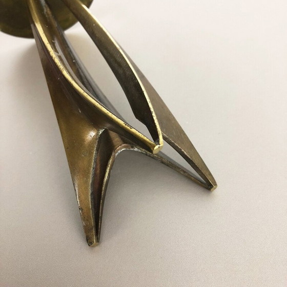 Image 1 of Vintage brass candlestick by Klaus Ullrich for Faber and Schumacher, Germany 1958