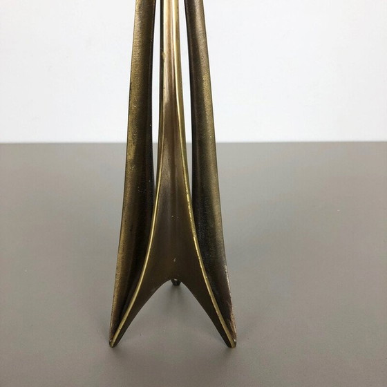 Image 1 of Vintage brass candlestick by Klaus Ullrich for Faber and Schumacher, Germany 1958