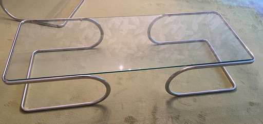 Vintage glass table