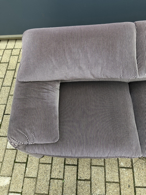 Image 1 of Cassina Maralunga 2X 2Seat Vico Magistretti, Original Light Gray Ribble Fabric