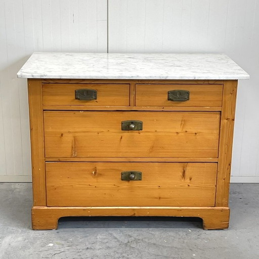 Marble Top Dresser/Trawer Cabinet