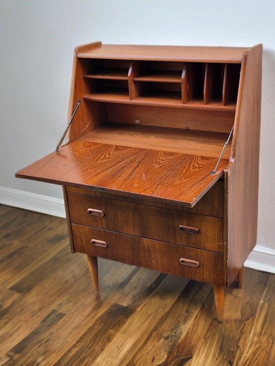 Image 1 of Norwegian Teak Secretary 1960s