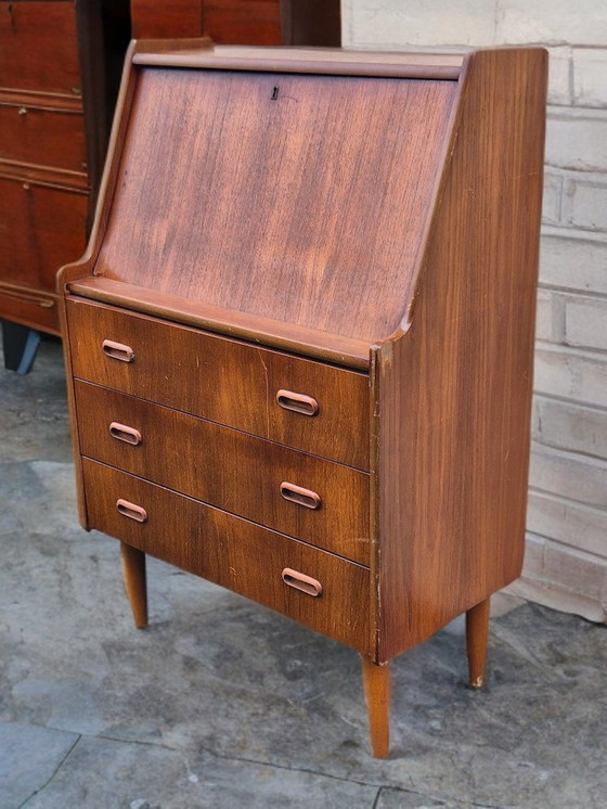 Image 1 of Norwegian Teak Secretary 1960s