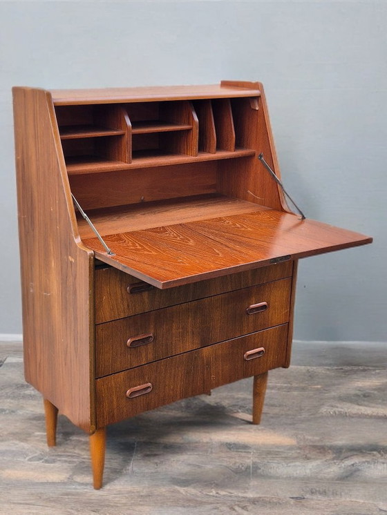 Image 1 of Norwegian Teak Secretary 1960s