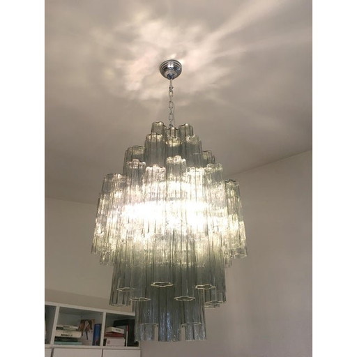 Contemporary Modern "Tronco" Murano Glass Sputnik Chandelier Venini Style