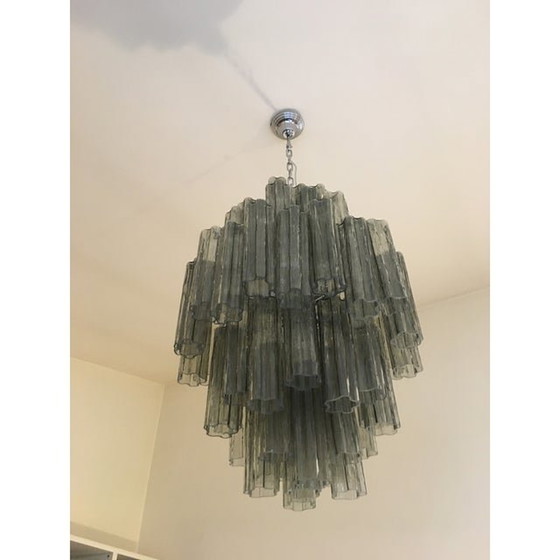 Image 1 of Contemporary Modern "Tronco" Murano Glass Sputnik Chandelier Venini Style