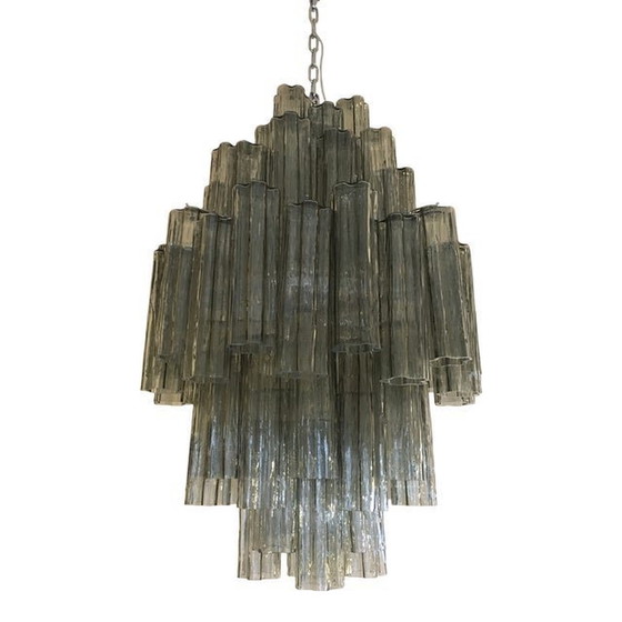 Image 1 of Contemporary Modern "Tronco" Murano Glass Sputnik Chandelier Venini Style