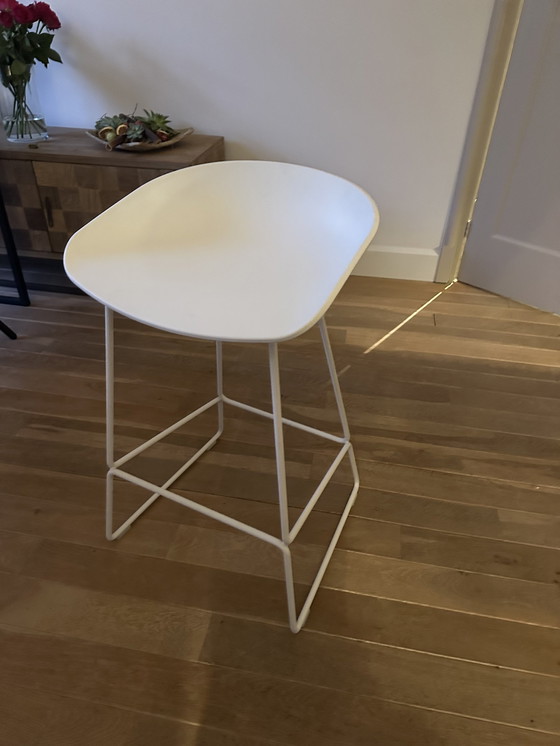 Image 1 of 3x Fonq Barstool White