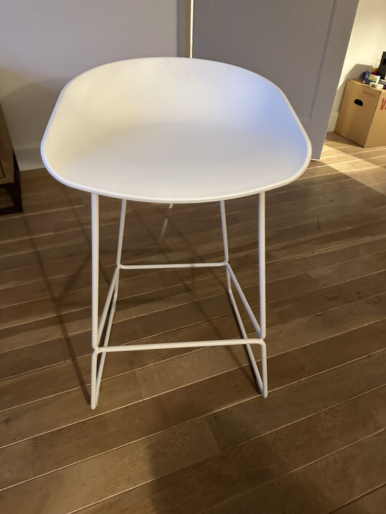 Image 1 of 3x Fonq Barstool White