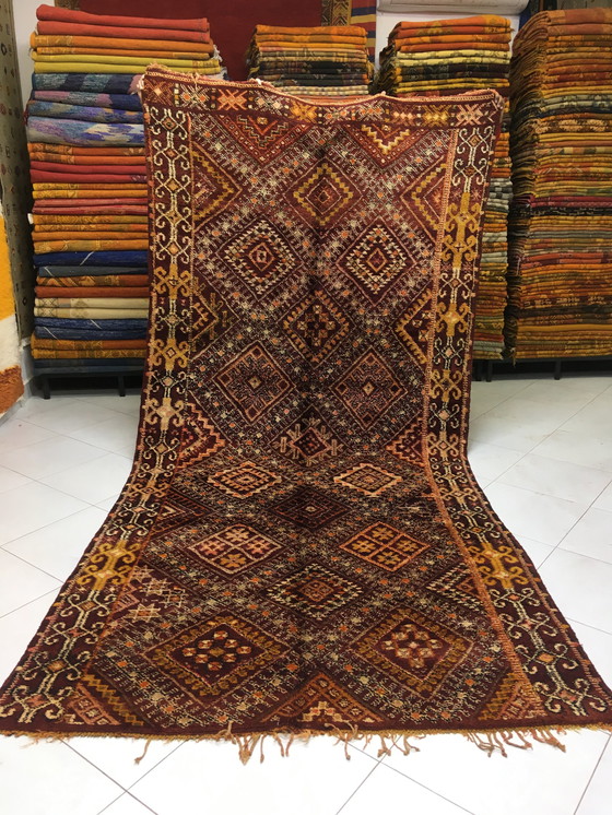 Image 1 of Antique Berber Zemmour Rug 3m76 x 1m90