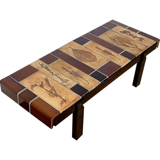 Image 1 of Vintage ceramic coffee table from Vallauris by R. Capron, France 1960