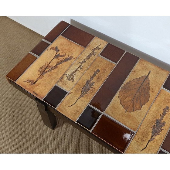 Image 1 of Vintage ceramic coffee table from Vallauris by R. Capron, France 1960